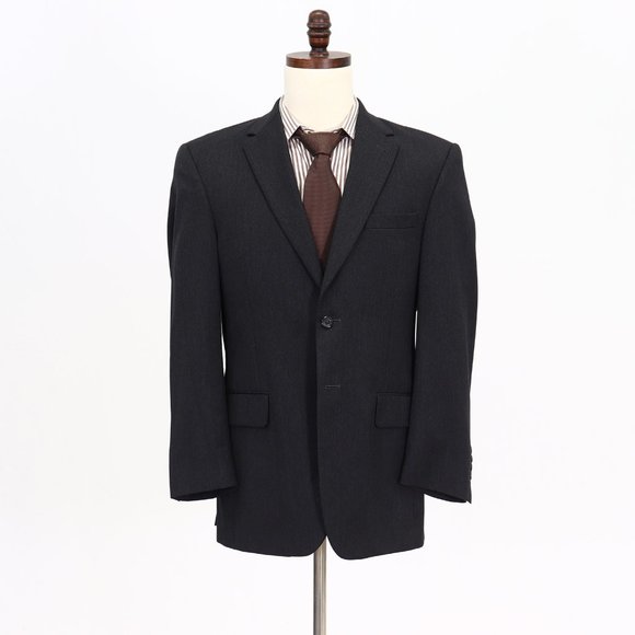 Jos. A. Bank 39R Gray Solid 2-Button Sport Coat Blazer Jacket B771 - Picture 1 of 11